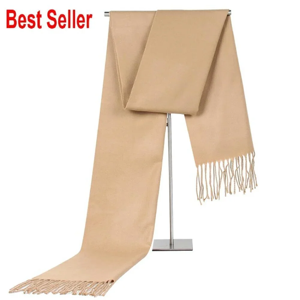 Cashmere Feel Winter Scarf Large Pashmina Shawl Wrap Elegant Classic